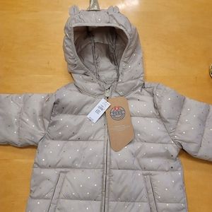 Gap Girls puffy unicorn jacket size 3 years